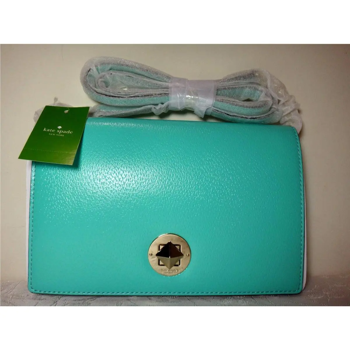 Kate Spade Grand Street Calico Leather Corssbody Bag Fresh Air
