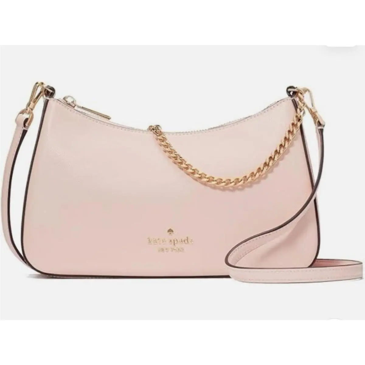 Kate Spade Madison Convertible Crossbody Conch Pink Saffiano Leather KC439 Gift