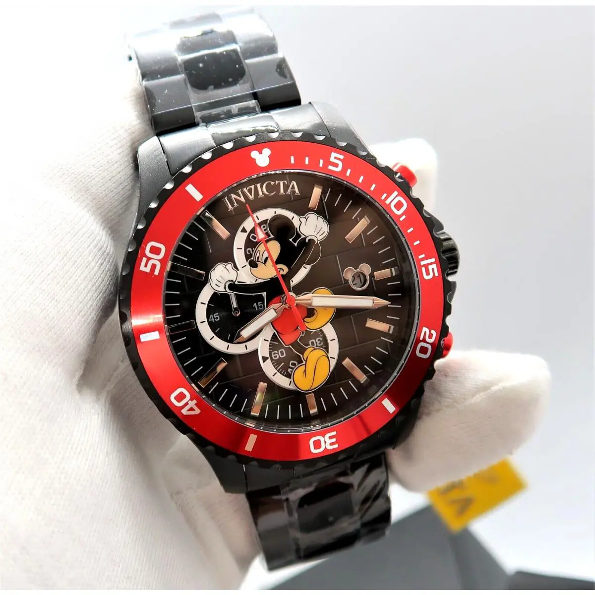 Mickey Mouse Invicta 48mm Chronograph W/box Big Mens Character Watch R26-02