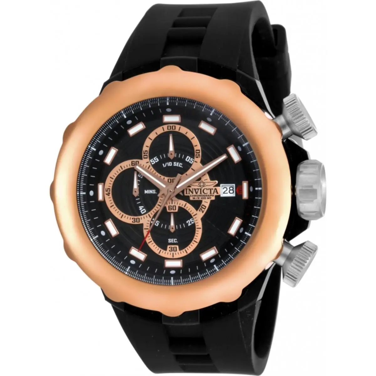 Invicta 16911 50mm I Force Chronograph Date Rose Bezel Strap Mens Watch