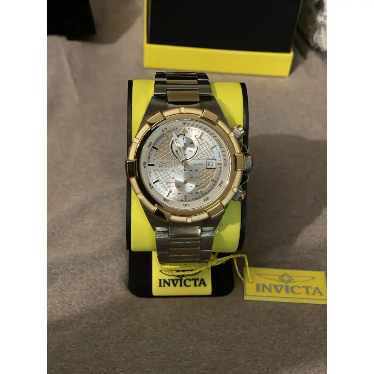Invicta Aviator Chronograph Mens Quartz Watch - 50mm - Steel