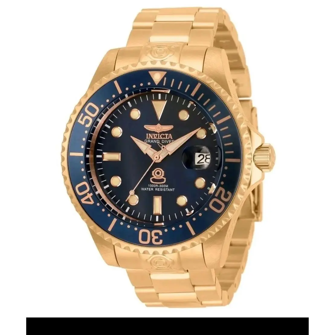 Grand Diver Navalia Automatic Men`s Watch 47mm Rose Gold 33316 by Invicta