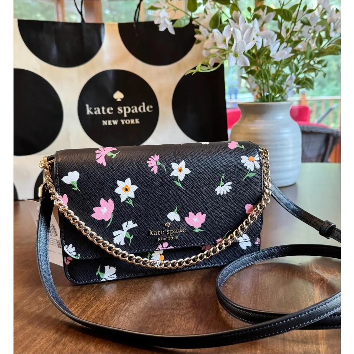 Kate Spade Madison Small Flap Crossbody KF477 - Floral Waltz