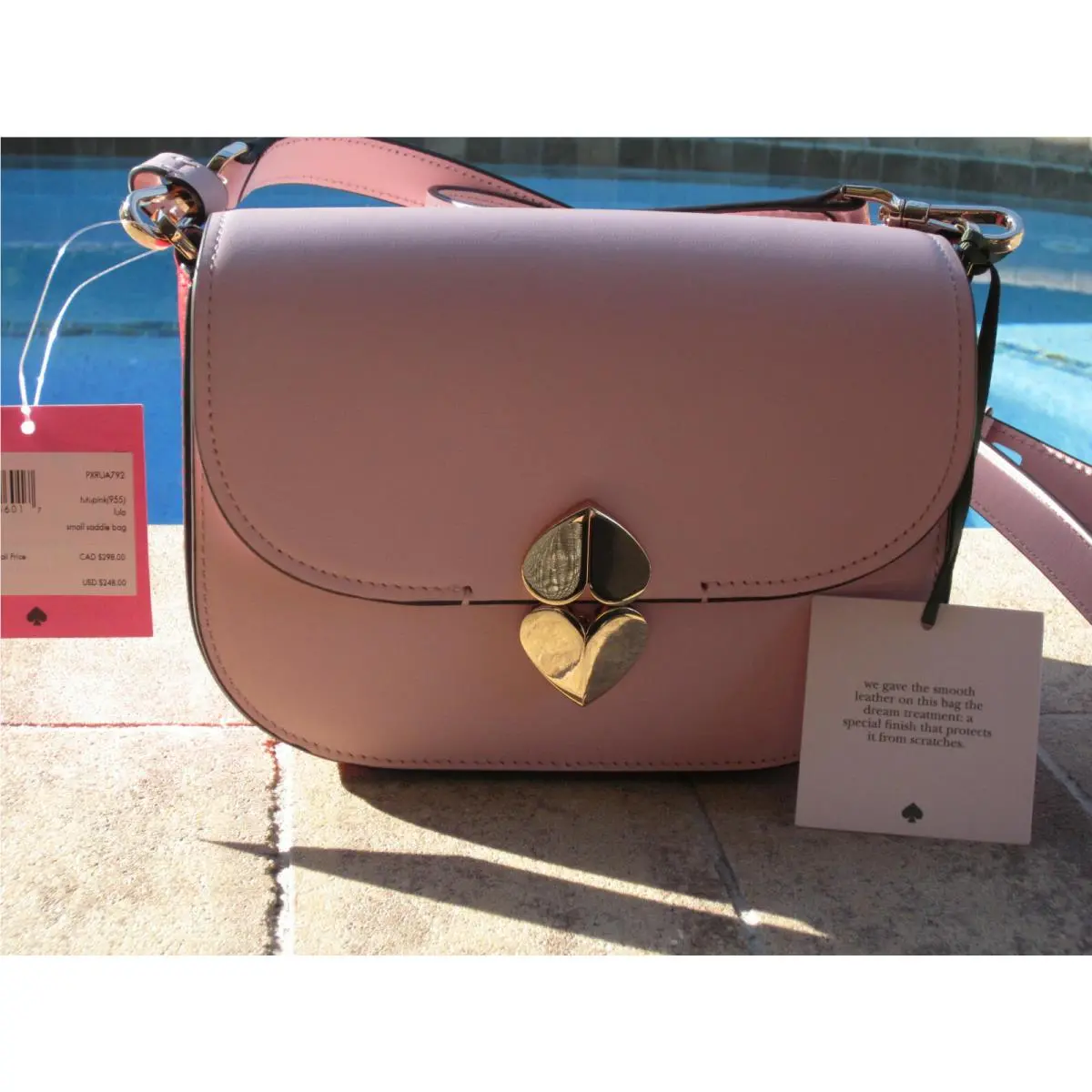 Kate Spade Lula Saddle Bag Crossbody Purse PXRUA792