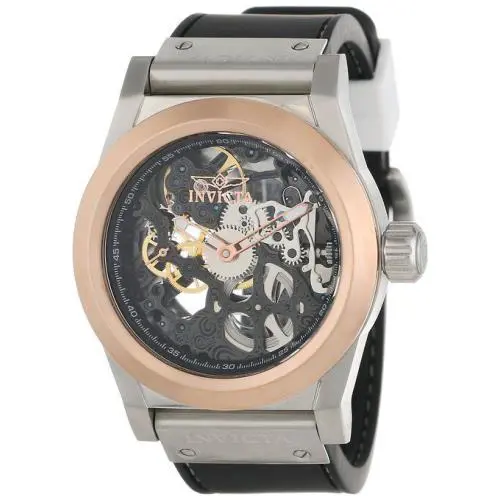 Invicta Men`s 10660 Corduba Mechanical Black Skeleton Dial Black Poly Watch