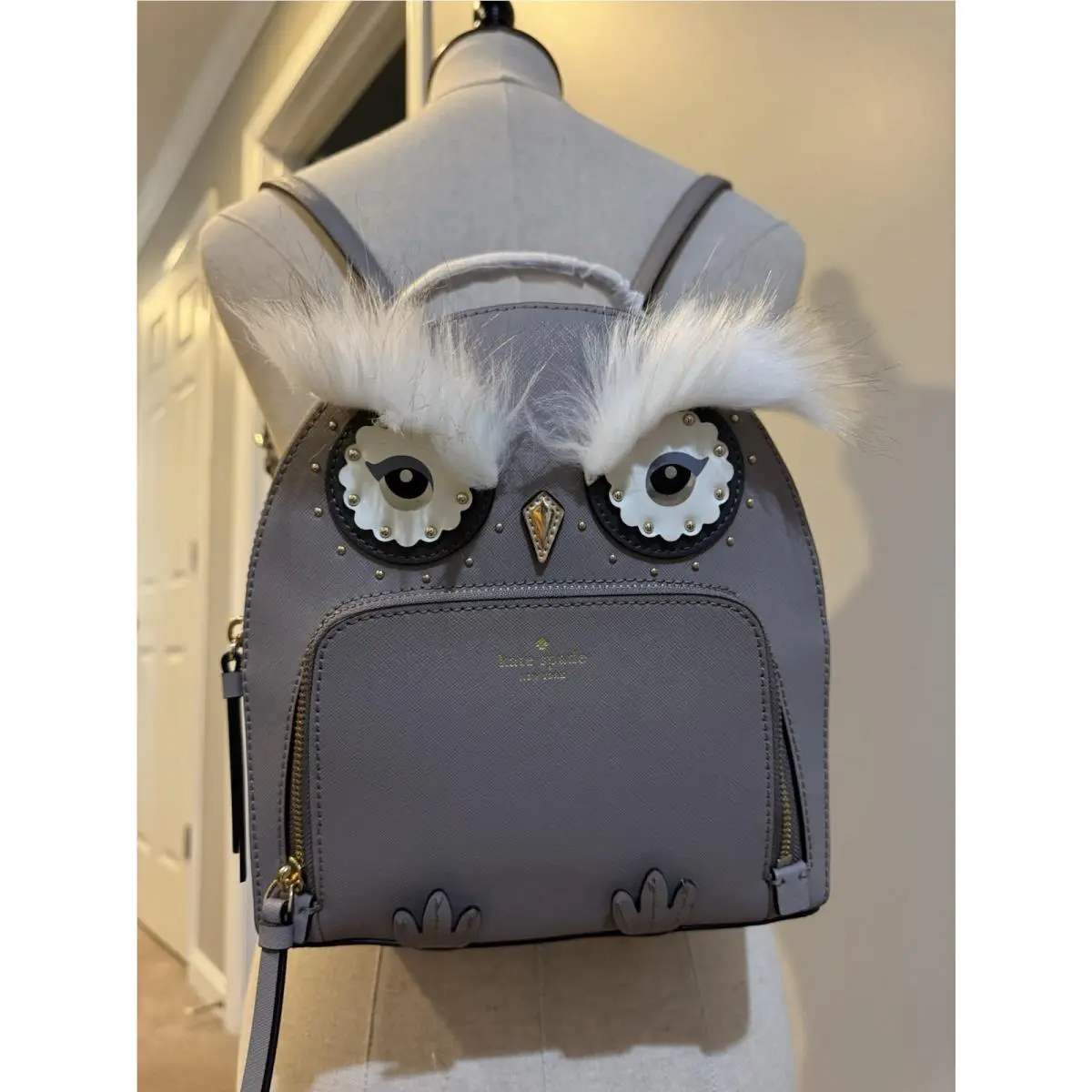 Kate Spade Owl Tomi Star Bright Leather Cute Backpack