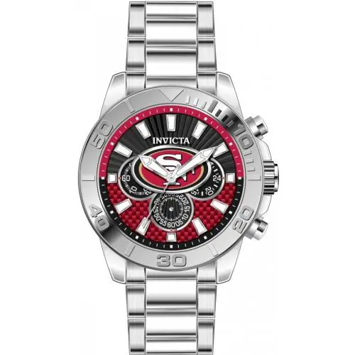 Invicta 47935 San Francisco 49ERS Nfl SF Steel Watch Chronograph 45MM