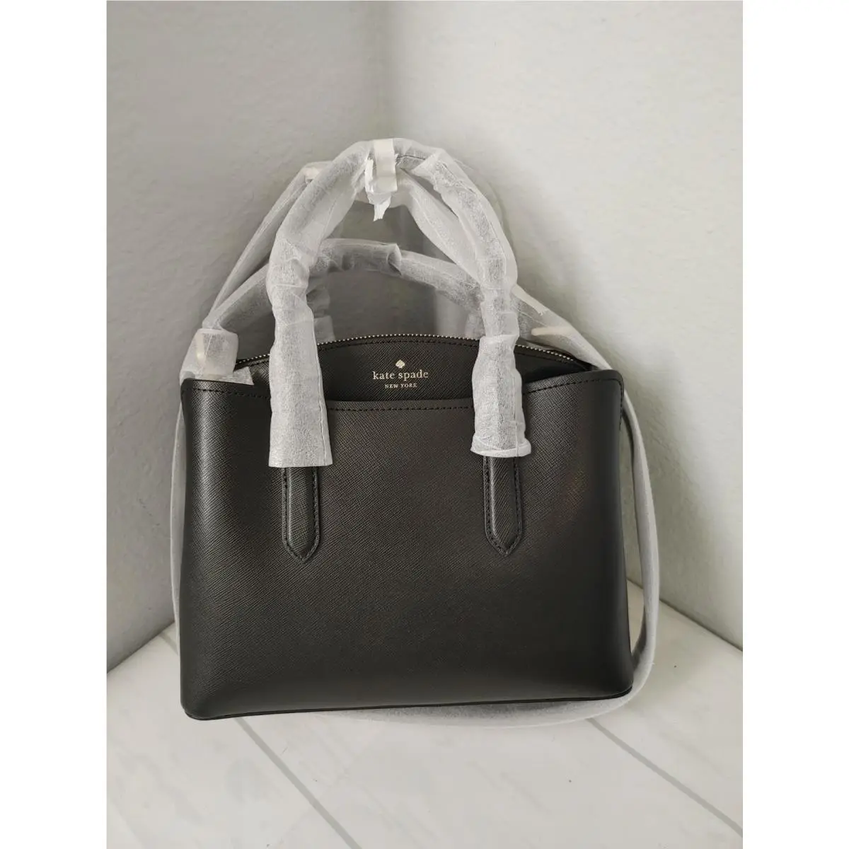 Kate Spade Rory Medium Satchel Saffiano Leather Black