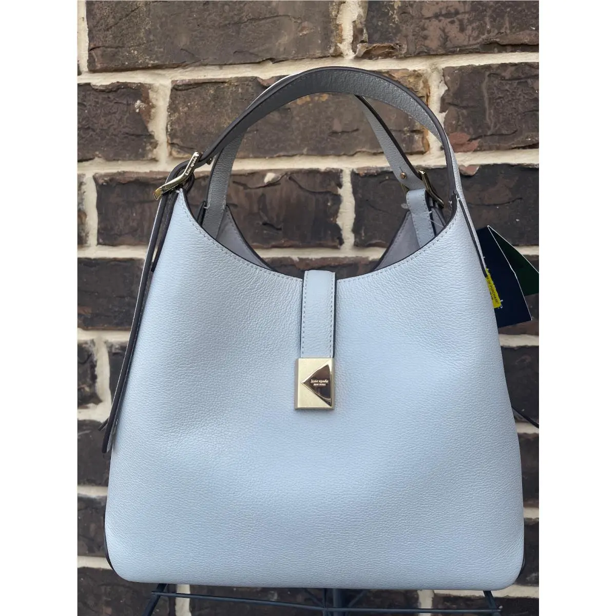 Kate Spade Deco Deco Medium Crossbody Tote Stone Path Very Light Grey