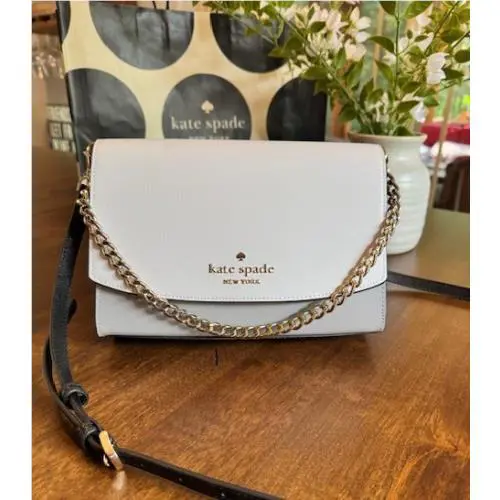 Kate Spade Carson Convertible Crossbody Purse - Grey / Black Multi