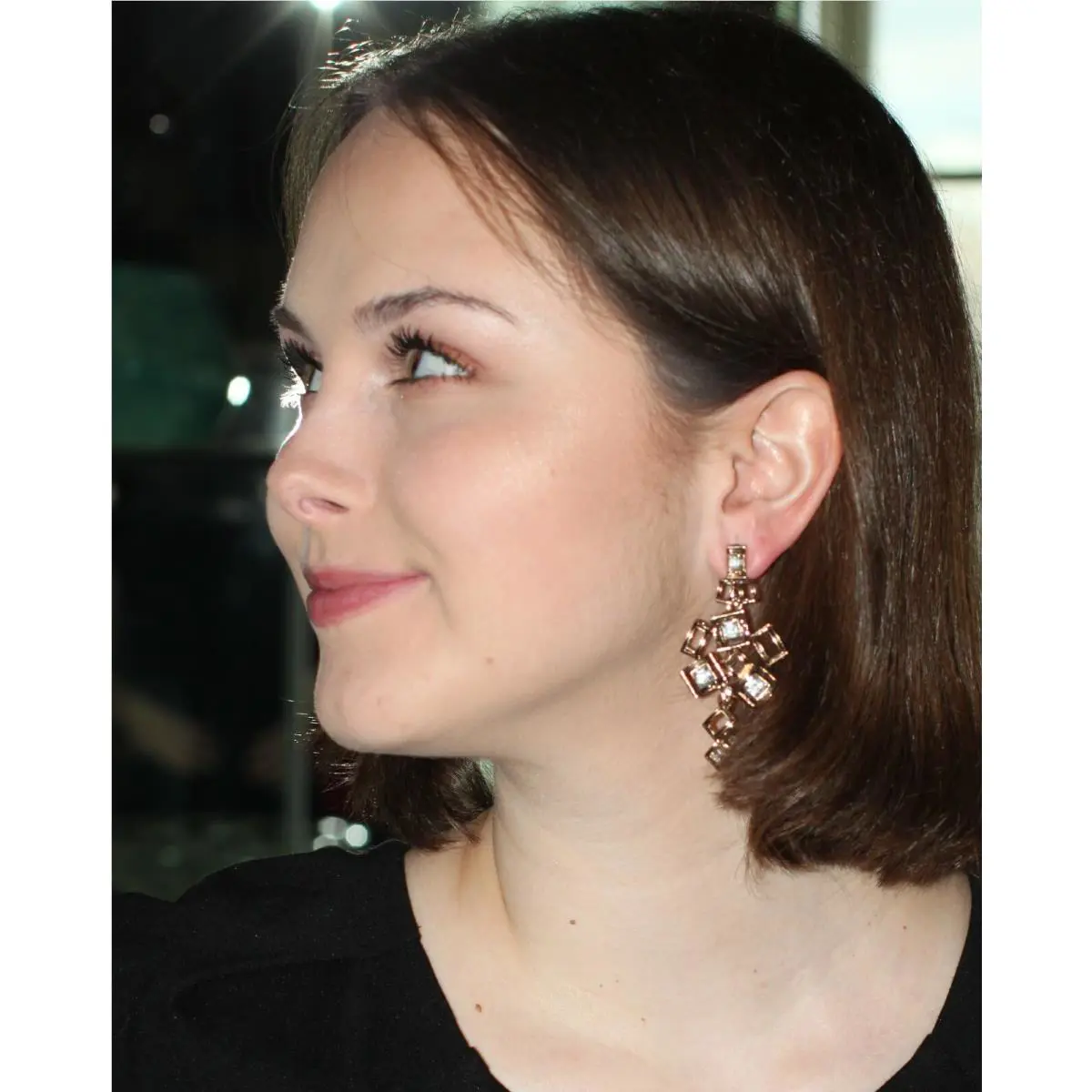 Geo Gems Statement Earrings Ombré Crystal Chandelier Tourmaline Lot 2 by Kate Spade
