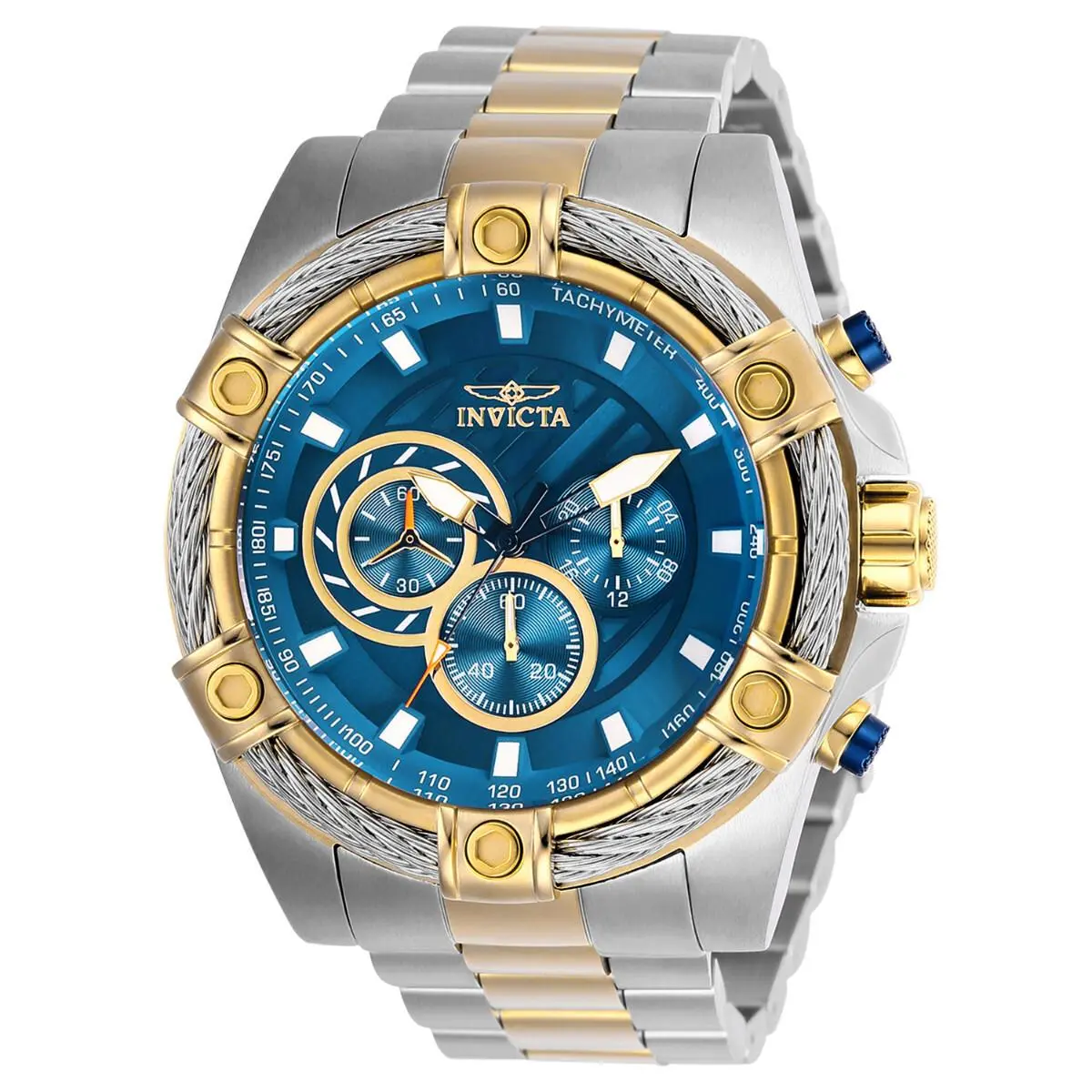 Invicta Men`s `bolt` Quartz Chronograph Stainless Steel Casual Watch