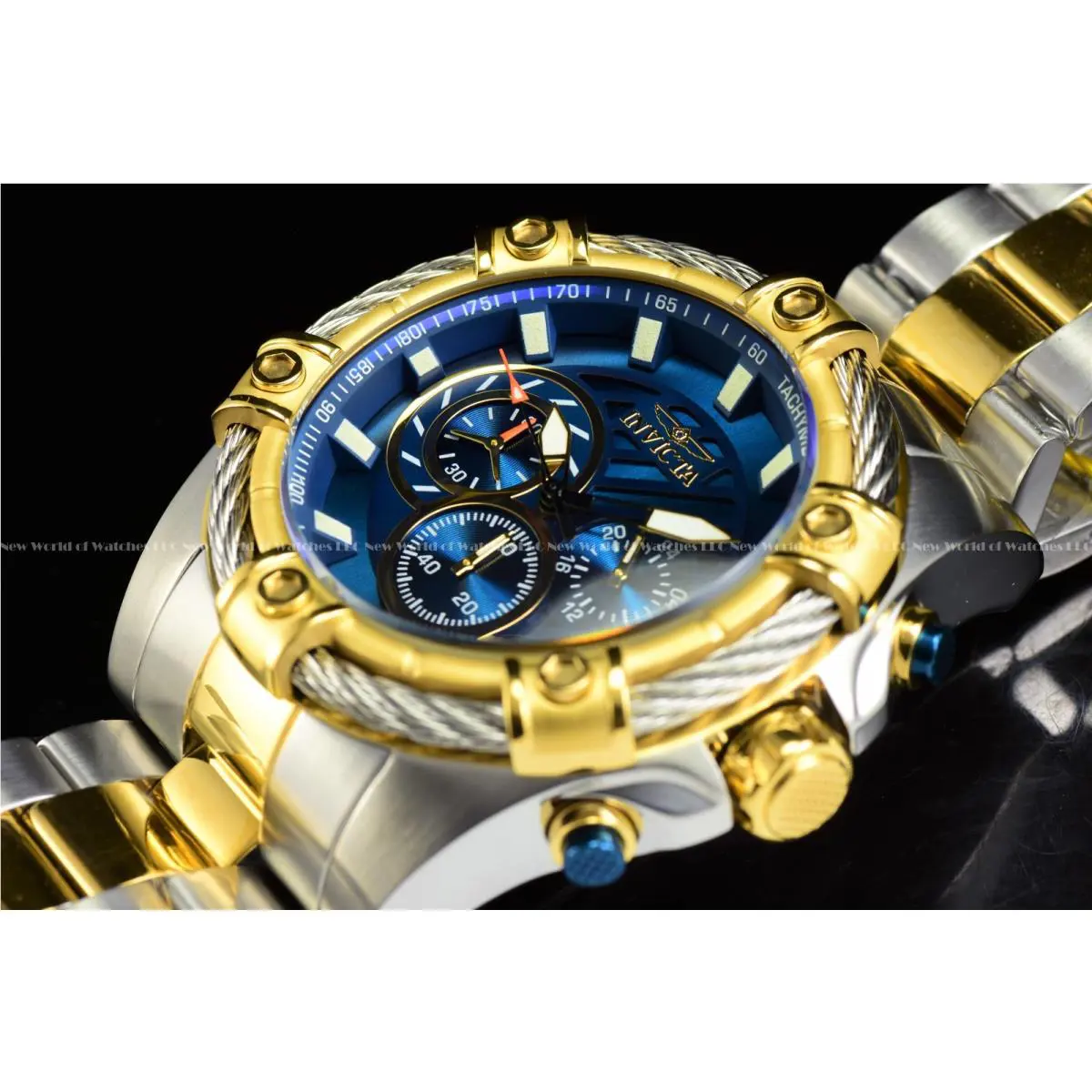Men`s `bolt` Quartz Chronograph Stainless Steel Casual Watch by Invicta