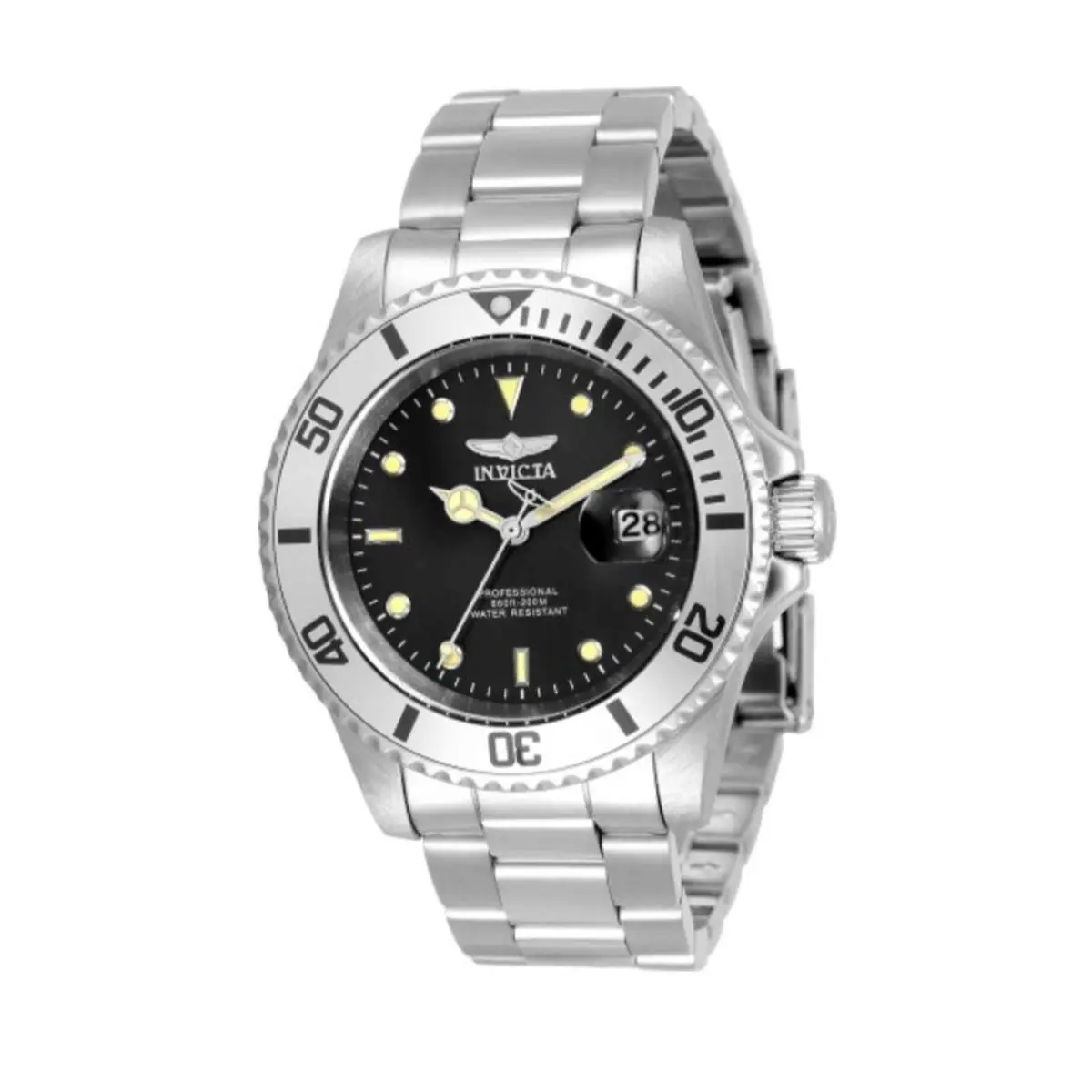 Invicta Men`s Pro Diver 48mm Silver Tone Quartz Watch