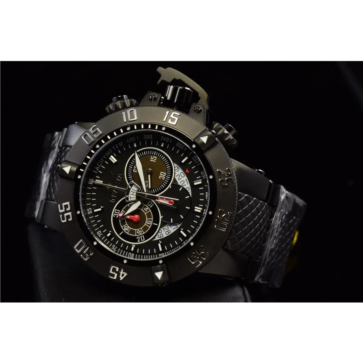 Invicta Subaqua Noma Iii Black Dial Swiss Rotating Bezel Men Bracelet Watch