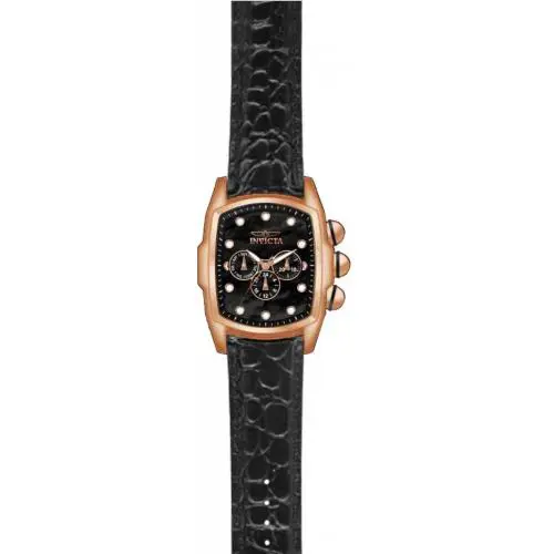 Invicta 1789 Lupah Special Edition Black Leather Band Men`s Watch