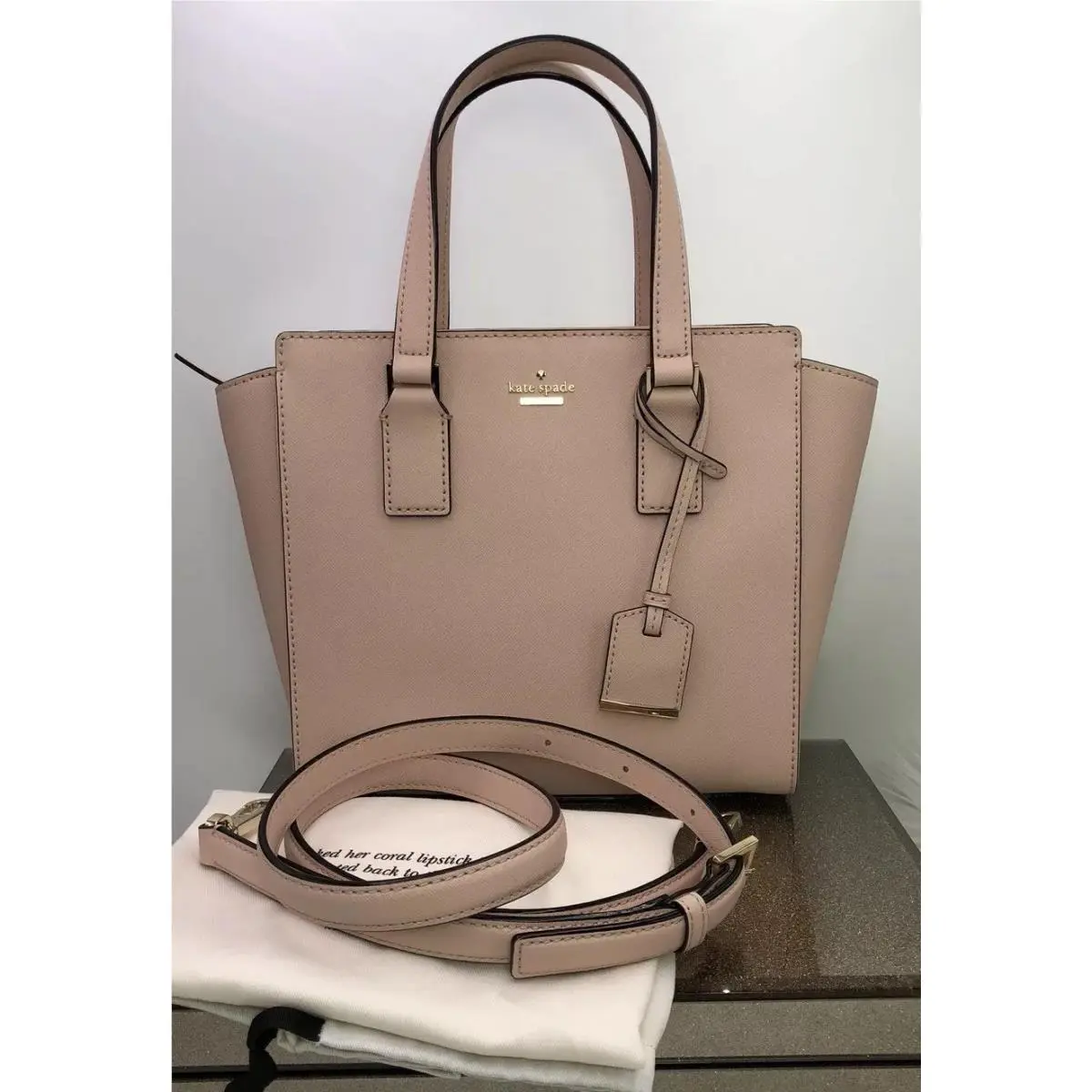 Kate Spade Cameron Street Small Hayden Satchel Crossbody Warm Vellum PXRU8884