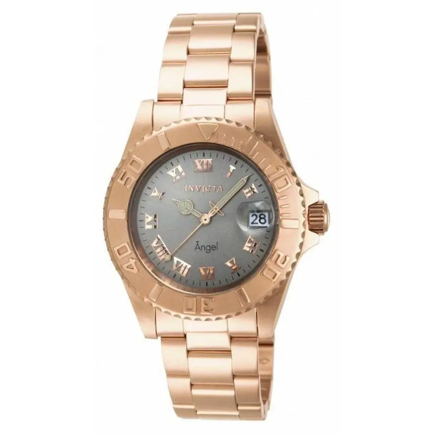 Invicta 14368 Angel Rose Gold Tone Stainless Steel Women`s Watch Great Gift