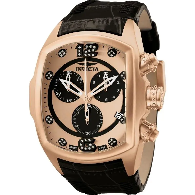 Invicta Men`s Lupah Revolution Diamond Accent Swiss Made Chronograph Watch