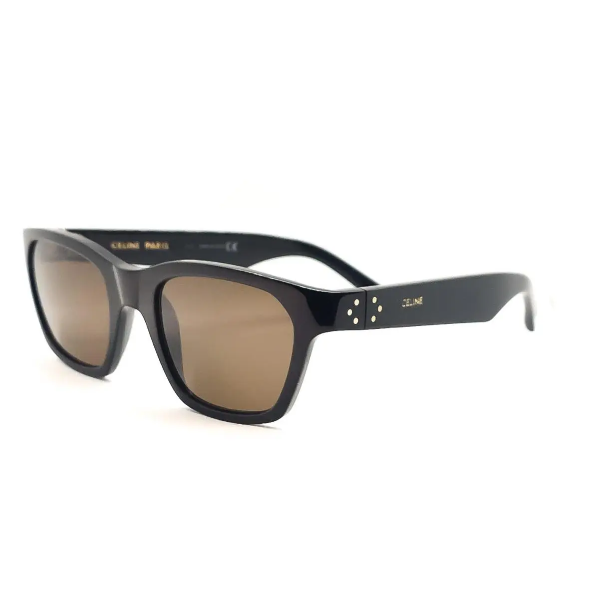 CL40206I Sunglasses 01E Black / Brown Lenses 53 by Celine