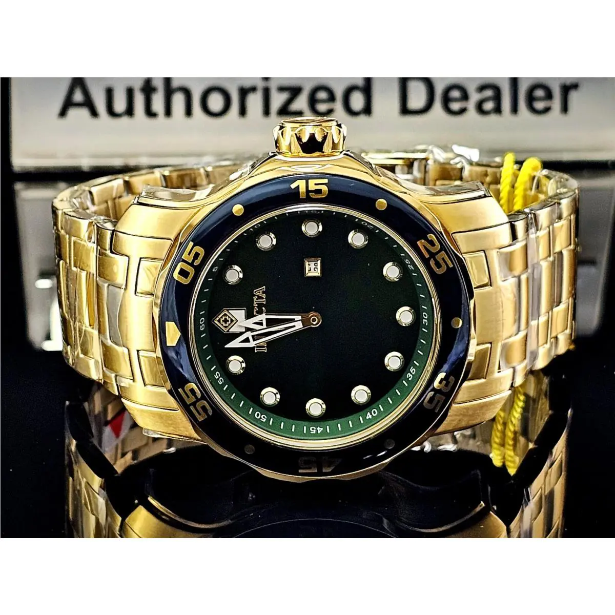 Invicta Men`s IN-47008 Pro Diver 48mm Gold Tone Quartz Watch