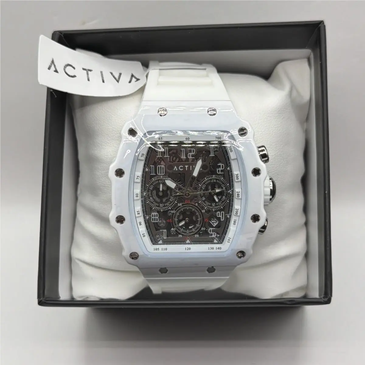 Activa Fury X Invicta Men’s Watch W/ Skeleton Dial - 44.3mm White ACW2305-006