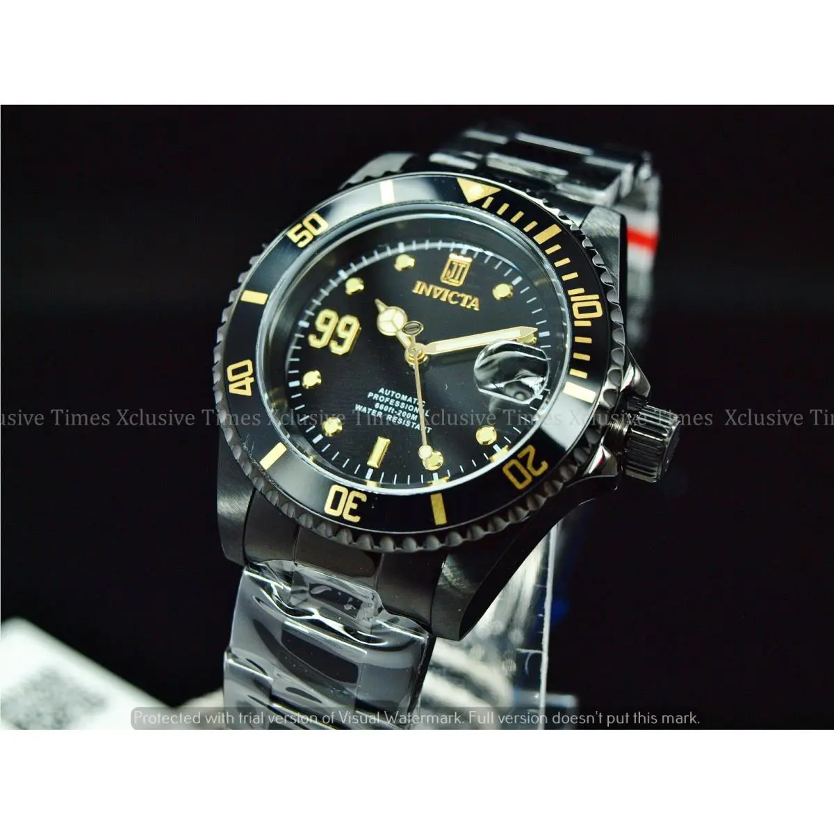 Invicta 40mm LE Blackout Jason Taylor Pro Diver JT99 Automatic Bracelet Watch