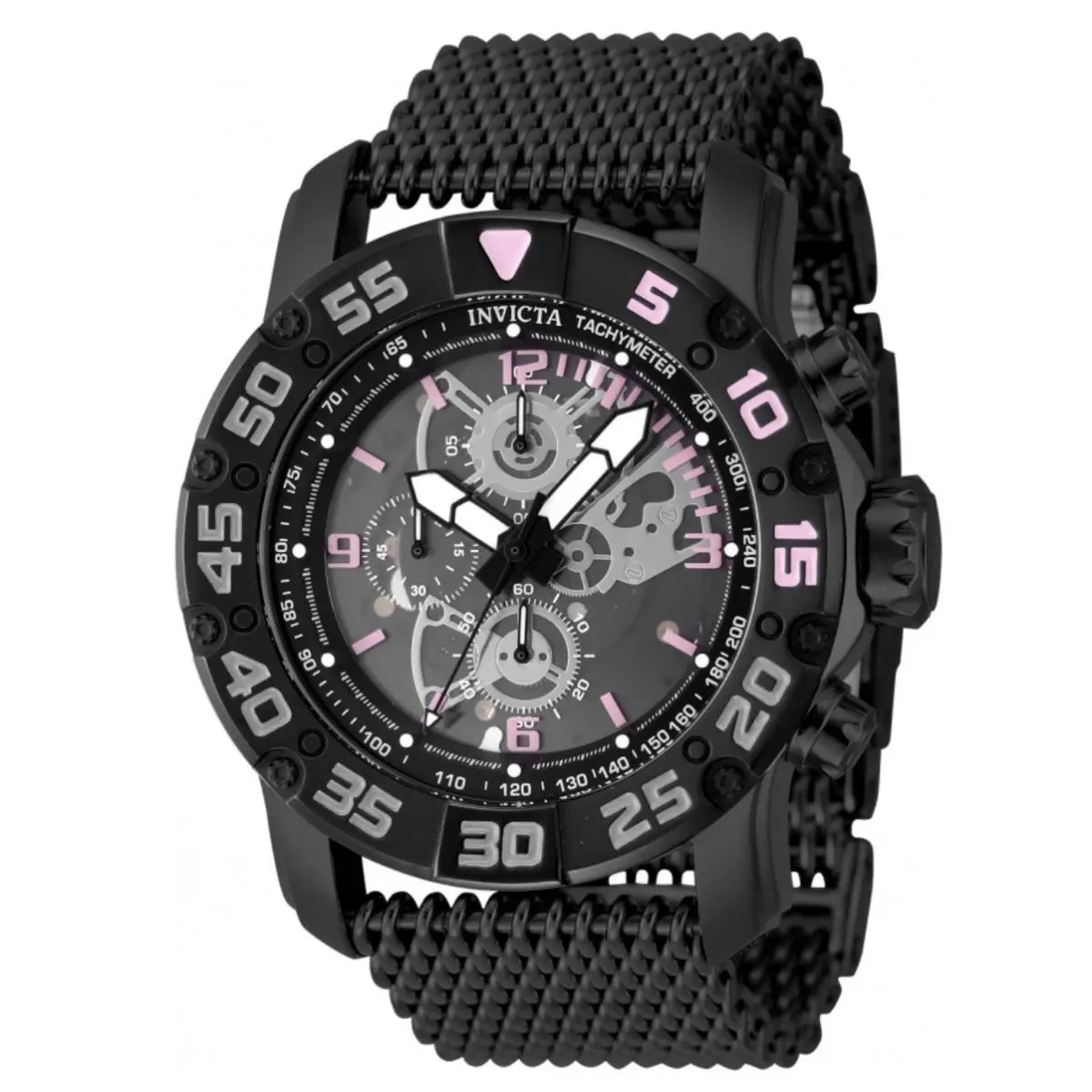 Invicta Racing JM Limited Edition Men`s 48mm Black Skeleton Chrono Watch 48054