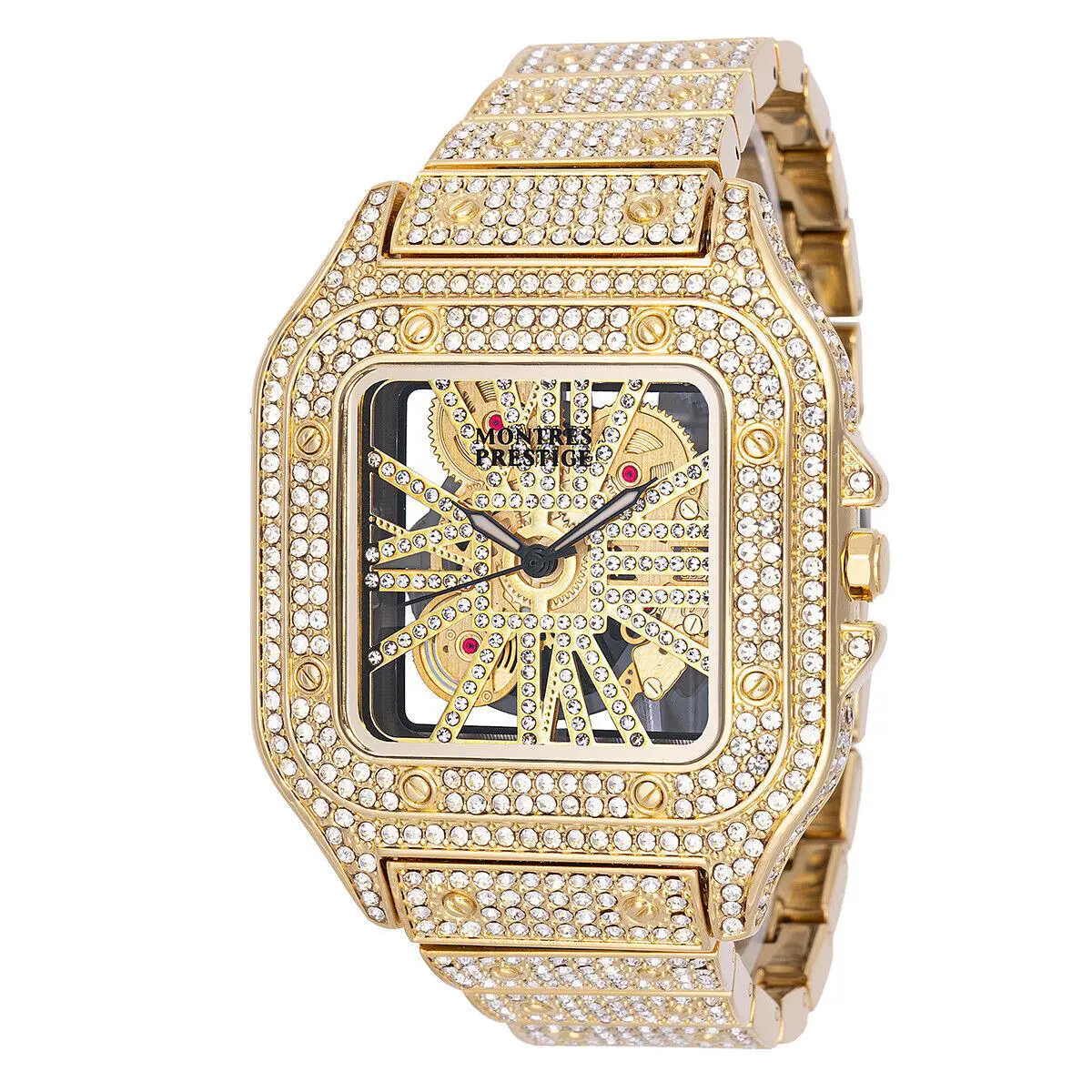 Montres Prestige Lucent X Invicta Men`s 42mm Crystal Gold/silver Tone Watch - Gold, Silver