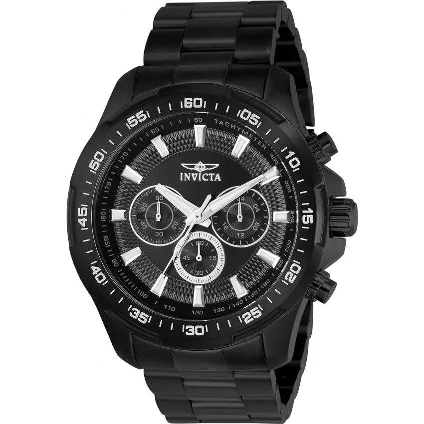 Invicta 22785 Men`s `speedway` Quartz Chronograph Black Stainless Steel Watch