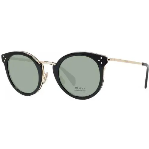 Celine CL4011UN Sunglasses 01A Shiny Black Smoke