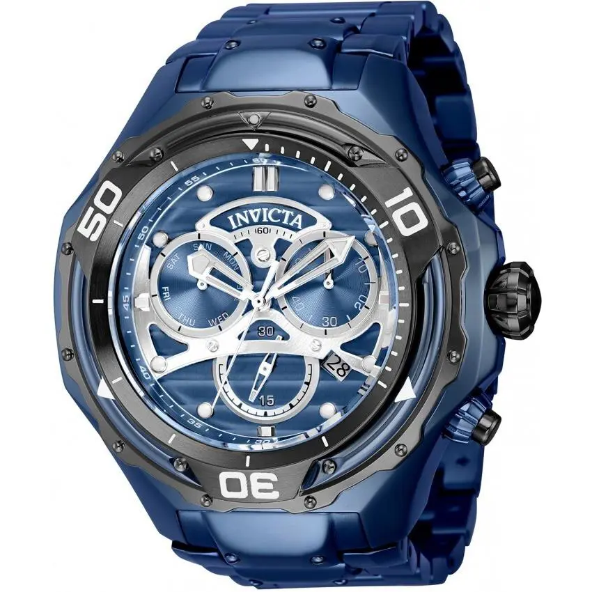 Invicta S1 Rally Mammoth Swiss Ronda Z60 FE Caliber Men`s Watch 54mm Blue