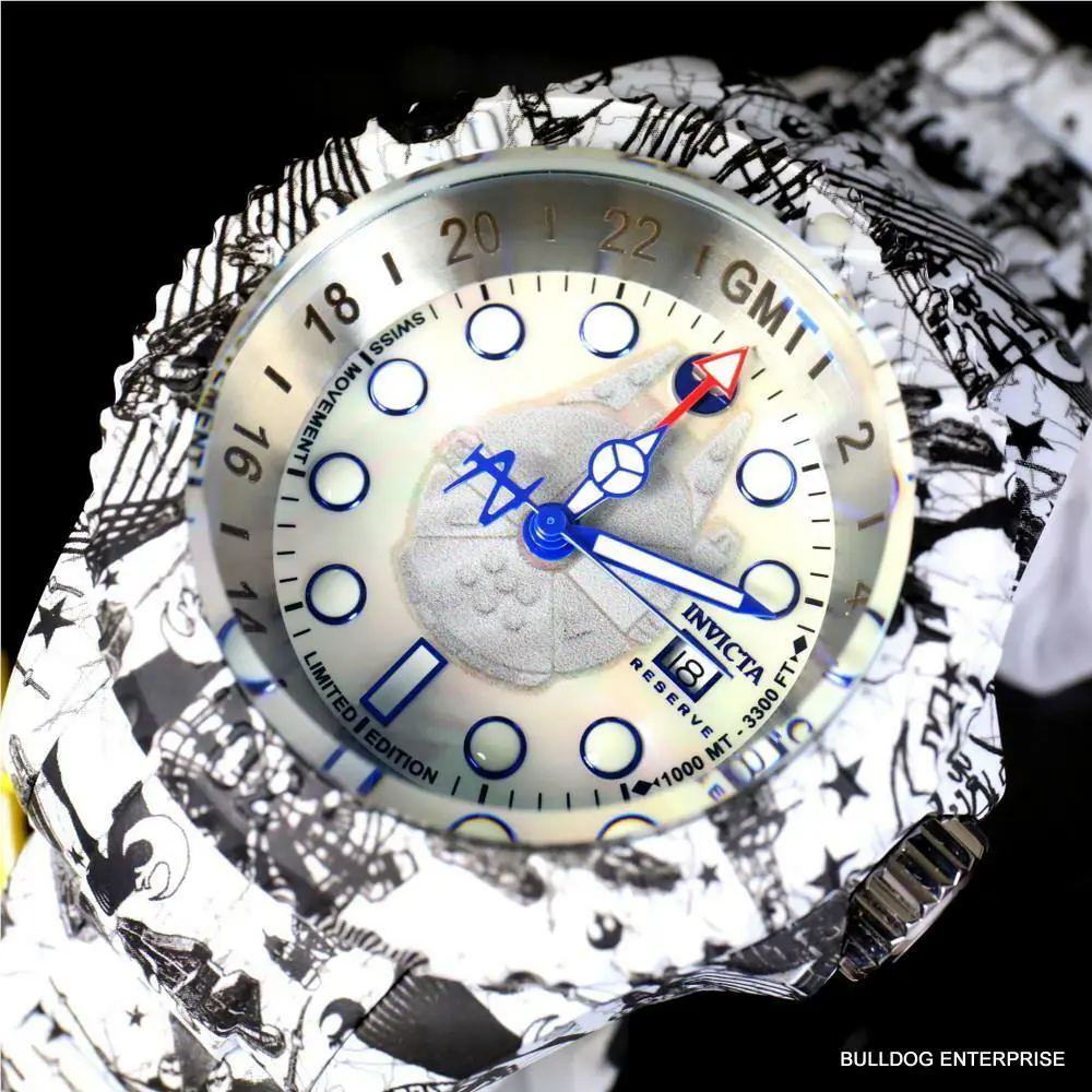 Invicta Reserve Star Wars Hydromax Rebel Alliance Swiss Mvt White Watch 52mm