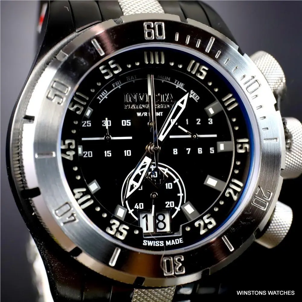 Platinum Select Coalition Forces Swiss Made Steel Chrono Watch 50mm by Invicta
