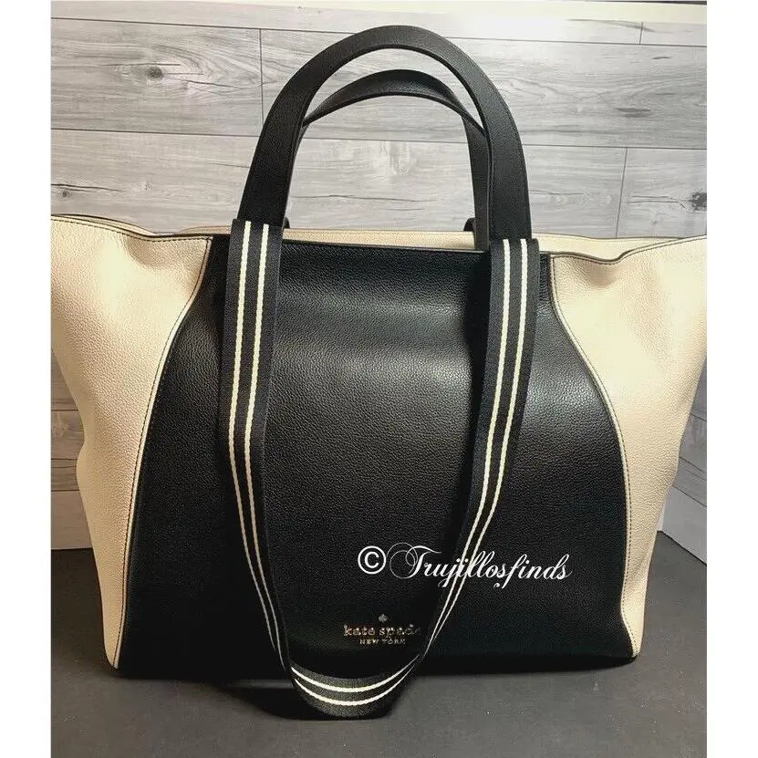 Kate Spade Rosie Color Block Pebbled Leather Large Tote KA800 New