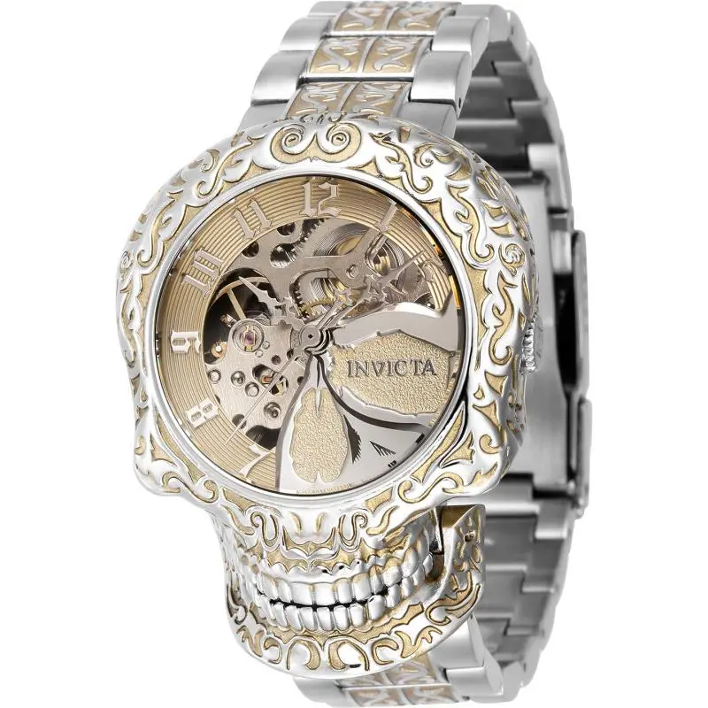 Invicta Artist Skull Automatic 43mm Stainless Steel Women`s Watch