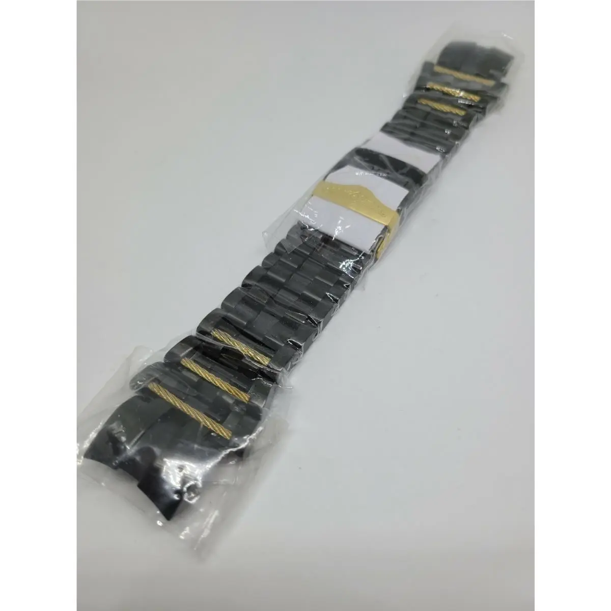 Invicta Zeus Bolt Black Plated Stainless Steel Gold Cables Bracelet