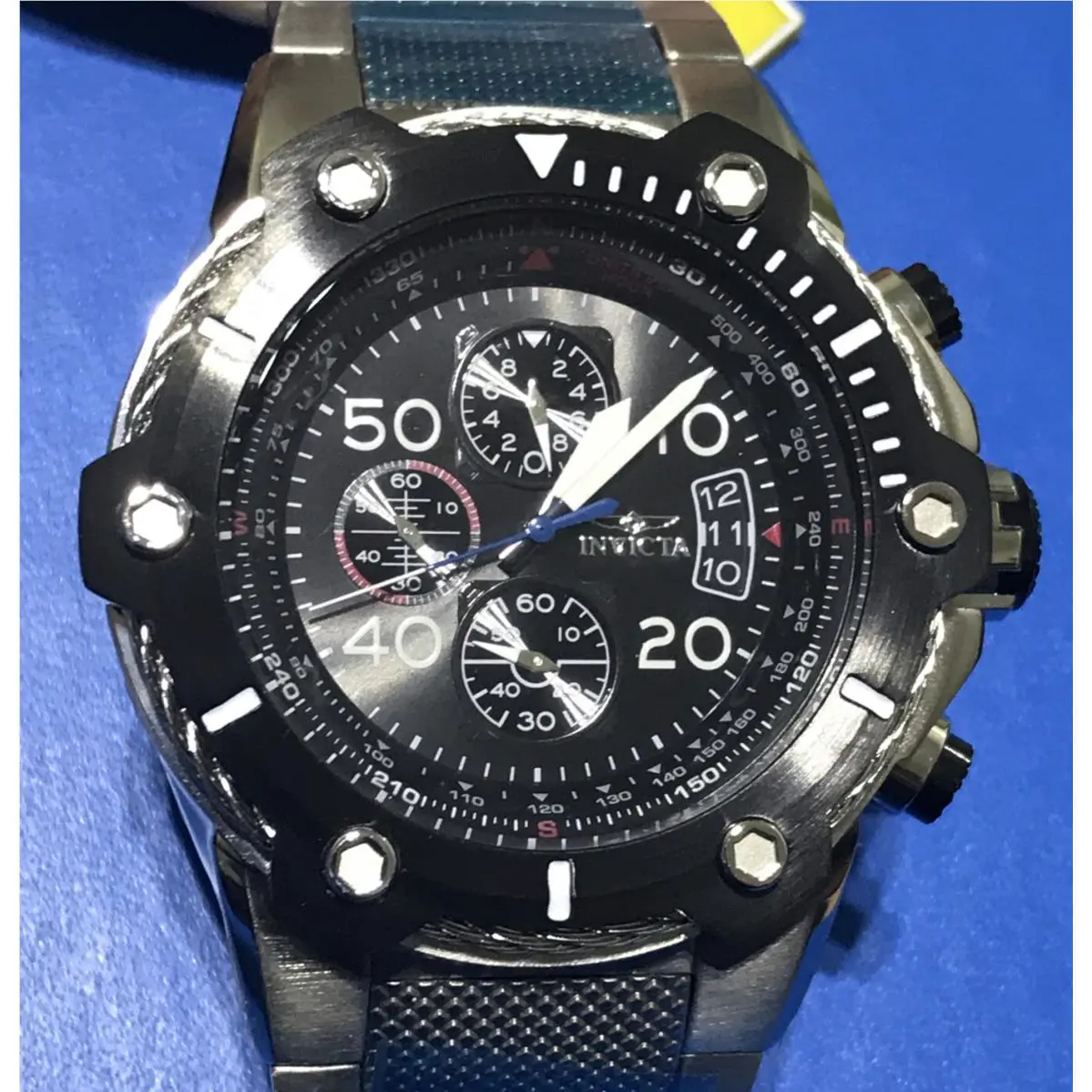 Invicta Bolt Watch Black Dial 56mm Model 25464