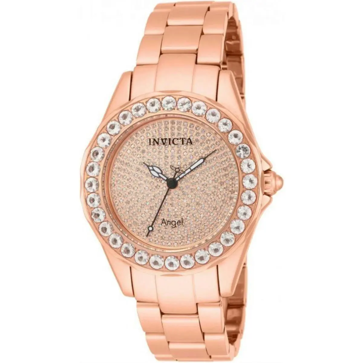 Invicta 14527 Rose Angel Blush 338 Diamond Pave Morganite Accented Womens Watch