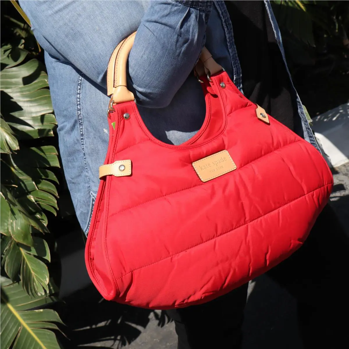 Kate Spade Charlie Puffer Shoulder Bag Red