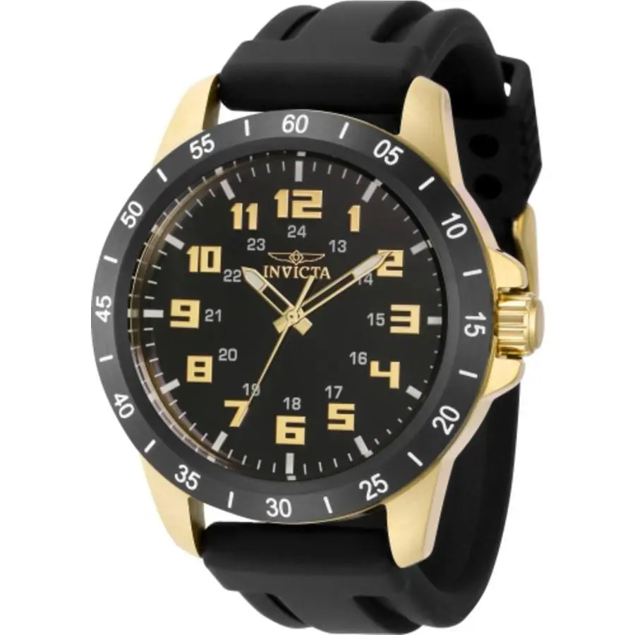 Invicta Pro Diver Status 45mm Quartz Black Dial Men`s Watch 40005