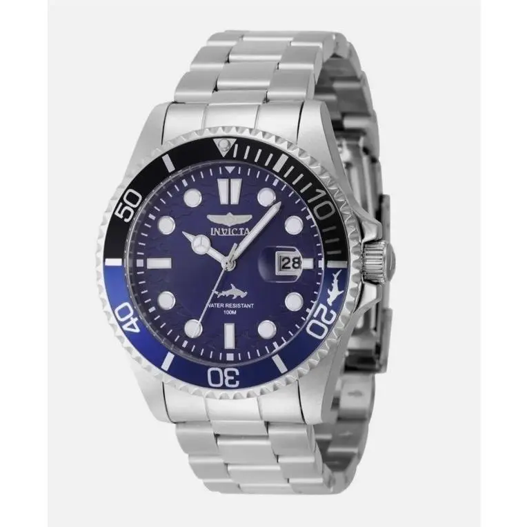 Invicta Pro Diver Men`s Watch - 43mm Black and Blue 44716