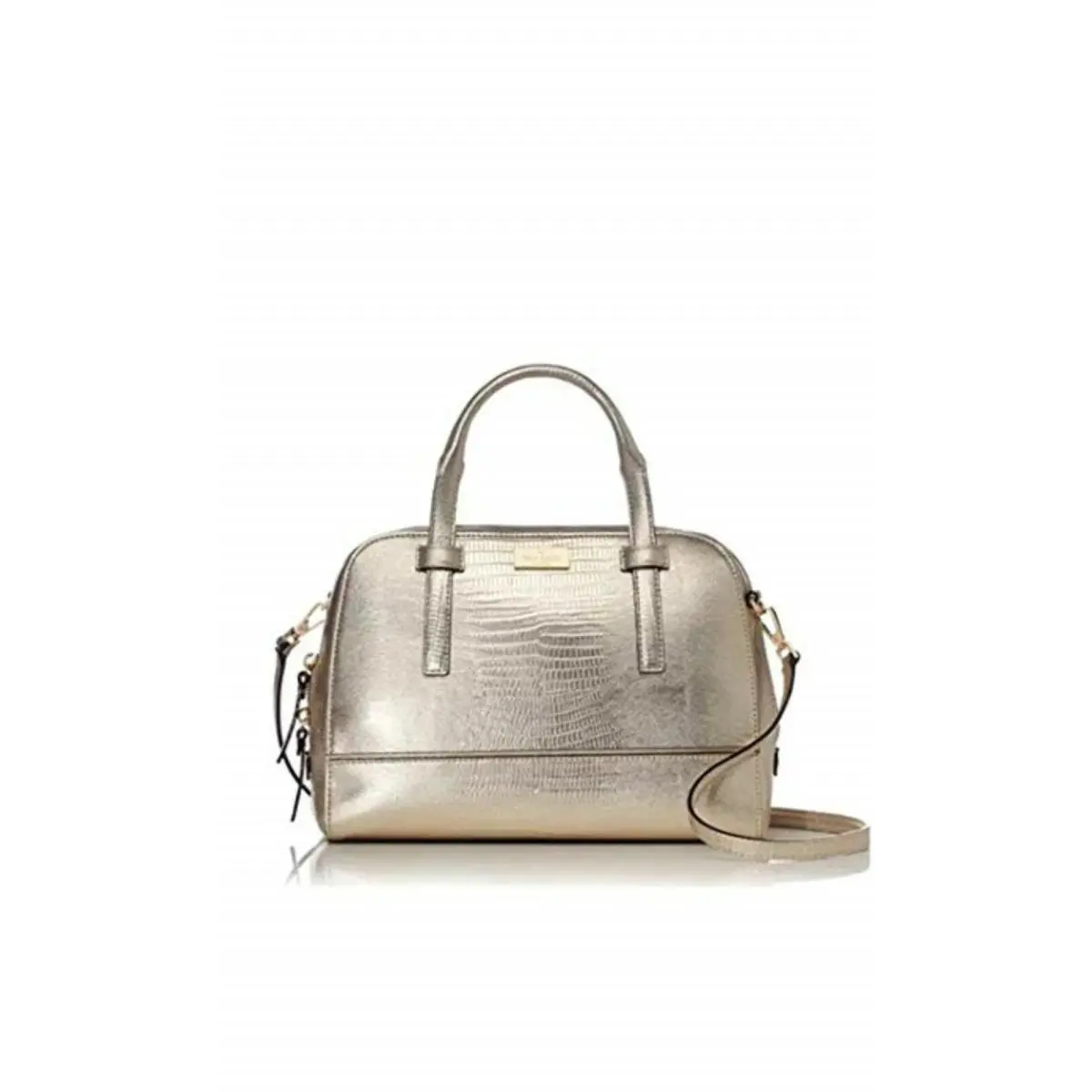 Kate Spade Riverside Street Small Felix Satchel in White Gold WKRU3064