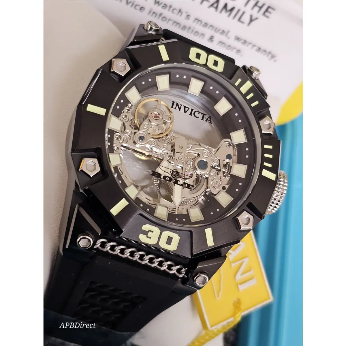 Invicta - Bolt - Linear Bridge / Automatic - Ghost - Skeleton - Mens Watch
