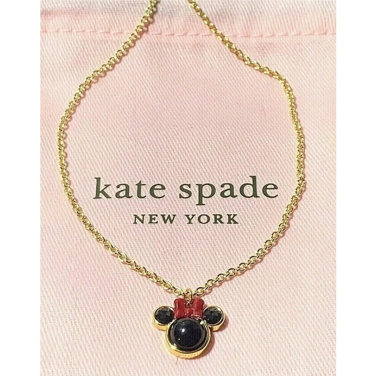 Kate Spade Disney Minnie Mouse Mini Pendant Necklace Jewelry