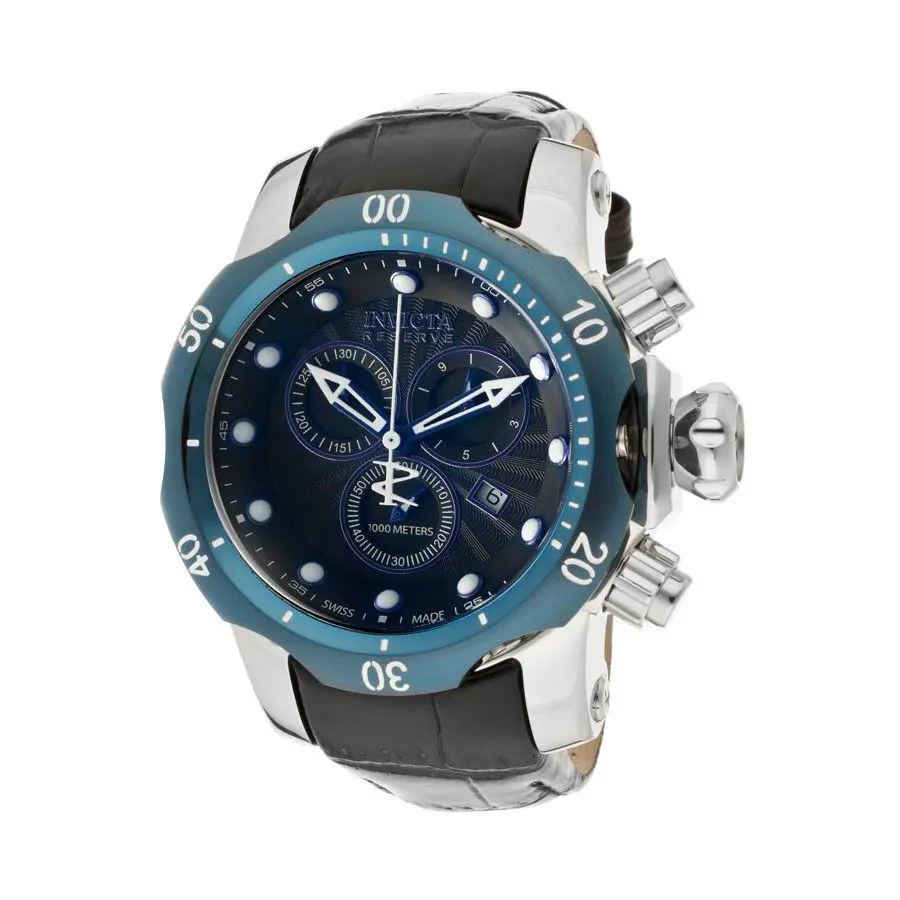 Swiss Made Invicta 10822 Reserve Venom Chronograph Black Dial Men`s Watch - Dial: Black