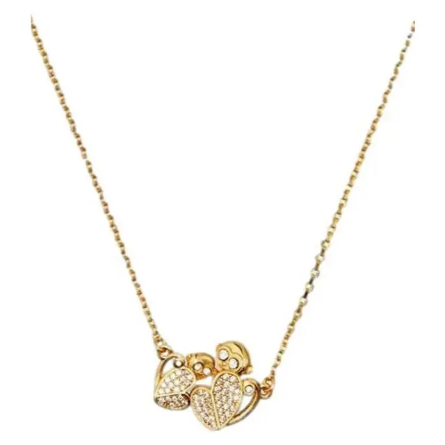 Kate Spade New York Necklace Mom Knows Best Pave Monkey Pendant Gold/clear New