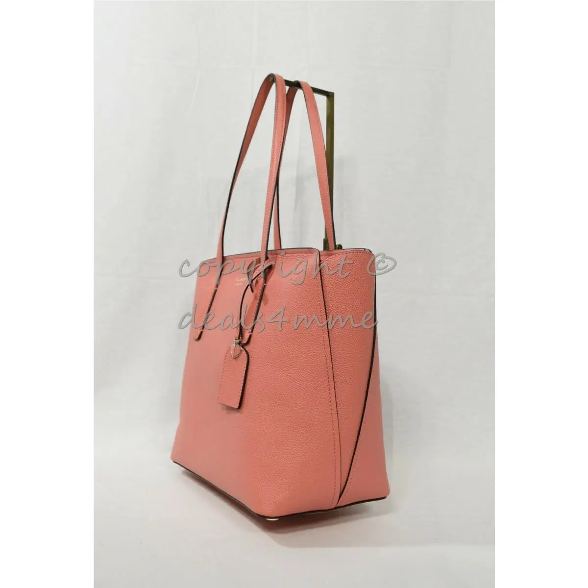 Kate Spade New York PXRUA229 Margaux Leather Medium Zip Top Tote in Peachy Coral