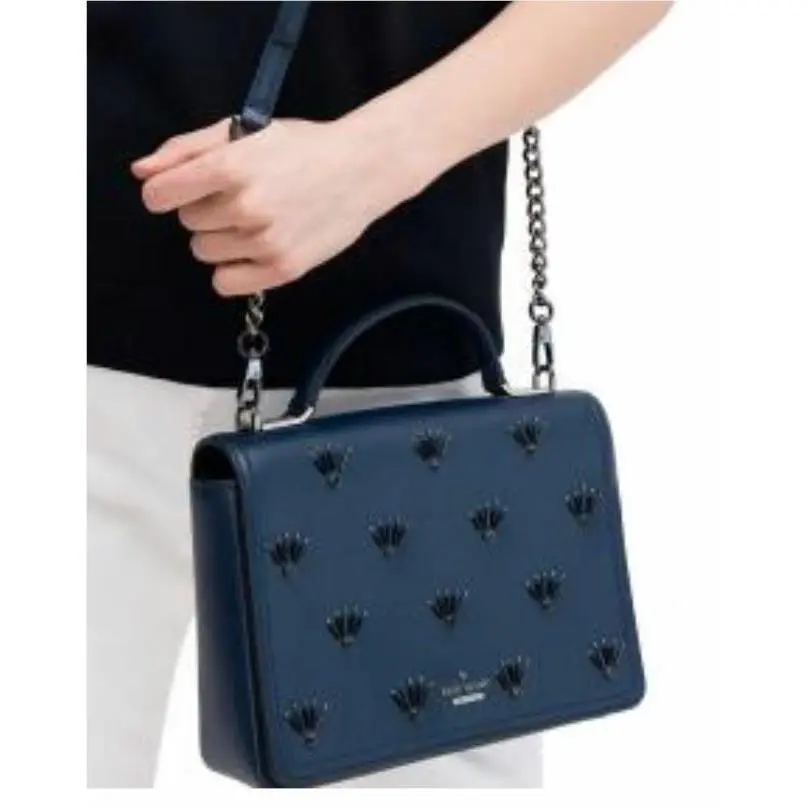 Kate Spade Maisie Patterson Drive Embellished Crossbody Blazerblue