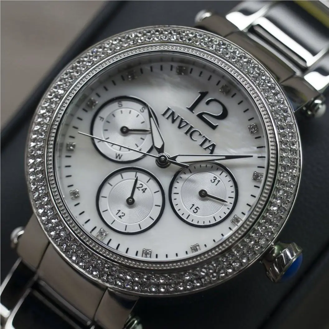 Invicta Women`s Watch Bolt Quartz Silver Tone Stainless Steel Bracelet 48114 - Band: Silver